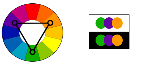 Rectangle (tetradic) color scheme 
